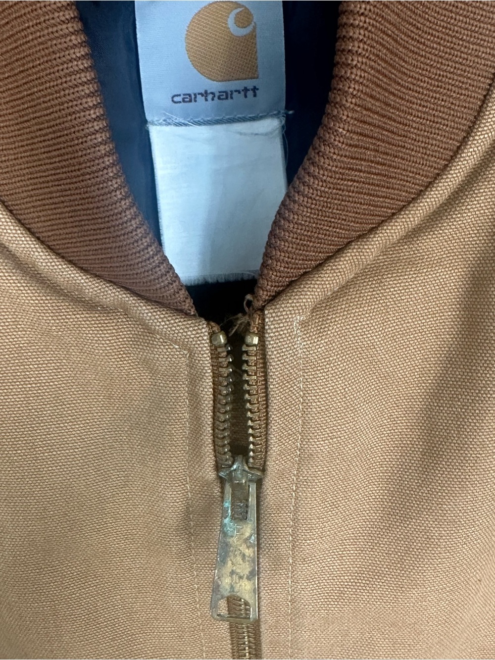 Carhartt Vest Men XL Reg Brown Cotton Duck Canvas Quilted Outdoor Hunting Spring - Picture 6 of 9